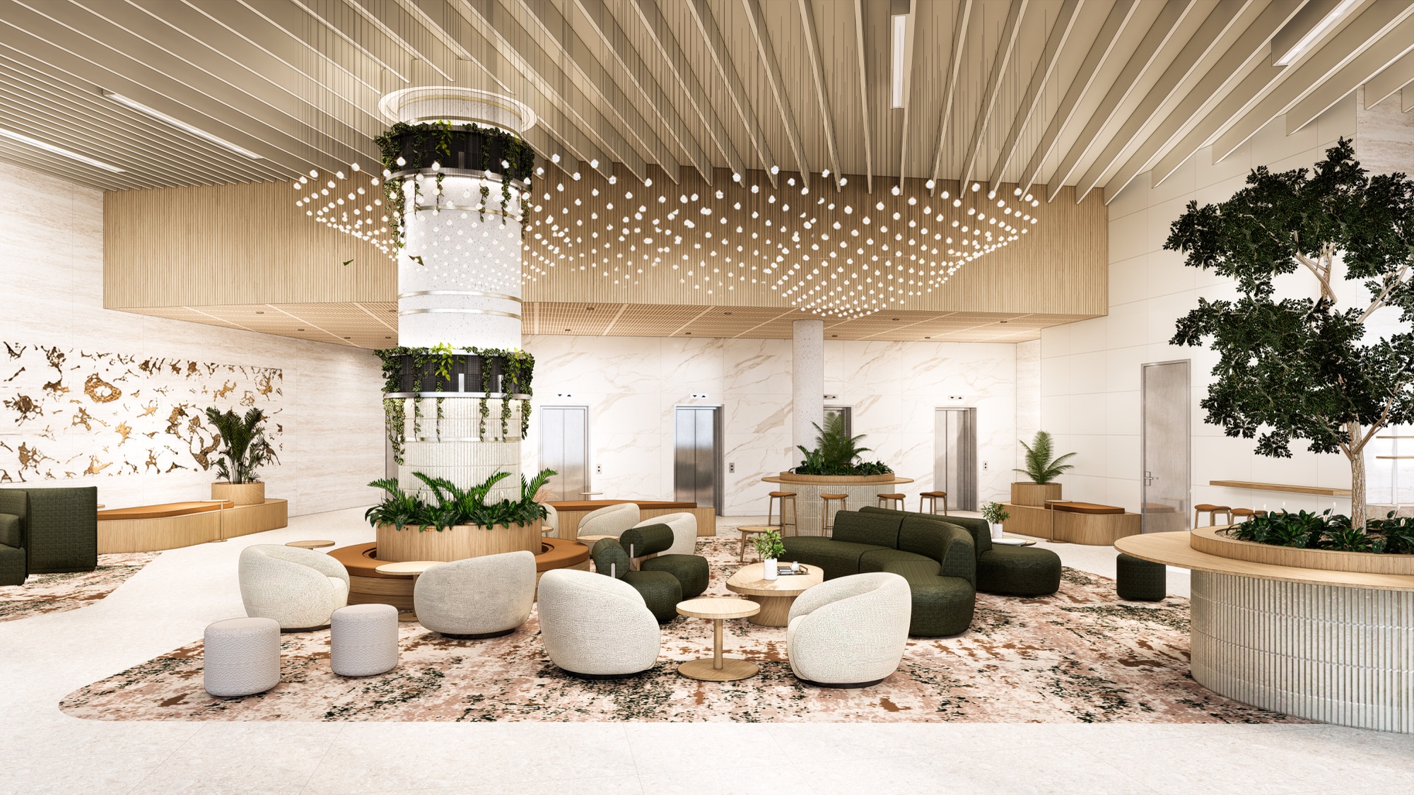 100 Pacific Highway reimagined lobby